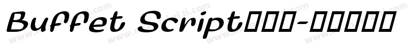 Buffet Script手机版字体转换